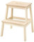 Trittstufe aus Holz, Beige