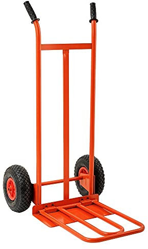 CARRELLO CON RIBALTA PORTAPACCHI, PORTATUTTO IN ACCIAIO VERNICIATO BLU (LA FOTO INDICATIVA DA CATALOGO) CON PORTATA MASSIMA DI 200 KG