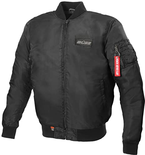 Büse Motorradjacke Kingman schwarz, Bomberjacke mit Kevlar und Protektoren (62)