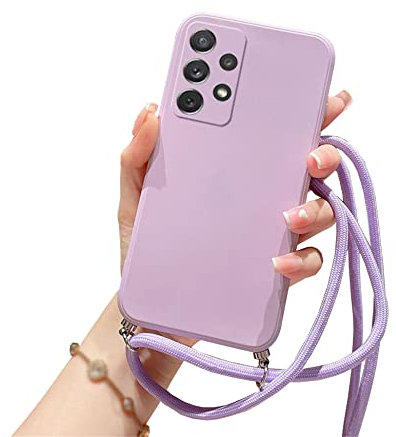 Einaily Handykette für Samsung Galaxy S20 Plus Hülle mit Band Handyhülle für Smartphone zum Umhängen Schutzhülle mit Kordel Silikon Case Necklace Hülle mit Kette zum umhängen für Samsung S20 Plus