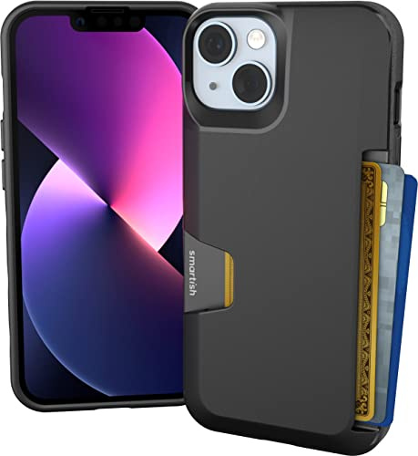 Smartish iPhone 14 Wallet Case - Wallet Slayer Vol. 1 [Slim + Protective] Credit Card Holder - Black Tie Affair