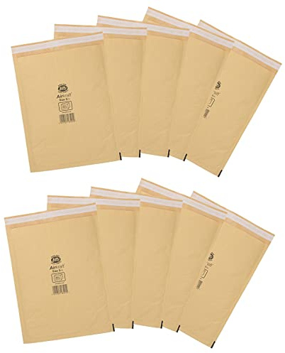 AB Tools Jiffy Bag Luftpolsterversandtaschen, echtes Gold, Größe 5, 10 Stück