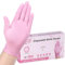 SwiftGrip Nitril-Einweghandschuhe, 3 mil, rosa Industriehandschuhe, Einmalhandschuhe, latexfrei, Handschuhe für Reinigung & Ästhetiker, rosa Gummihandschuhe, rosa Reinigungshandschuhe, puderfrei, 50