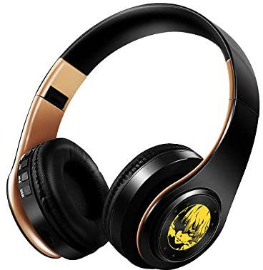 Hanaiette 1 auricular Bluetooth inalámbrico con tono periférico de anime, auriculares plegables fáciles de transportar (estilo 1)