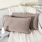 Juliyeh 2er Set Samt Kissenhülle Gepresster Kante Kissenbezüge Weihnachten Kissenbezug Deko Kissenbezüge Sofakissenbezug Dekokissen für Sofa Wohnzimmer 30x50 cm Warmes Grau-GK