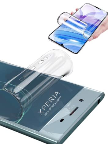 WardSan [Pack mit 2 Displayschutzfolien für Sony Xperia XZ3 3D Hydrogel für Sony Xperia XZ3 6 Zoll (15,2 cm), transparent, stoßfest | kompatibel mit Schutzhüllen, Displayschutz | besser als ein