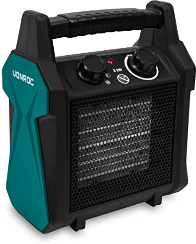 VONROC Radiateur électrique soufflant - 2000W/ 3000W - céramique
