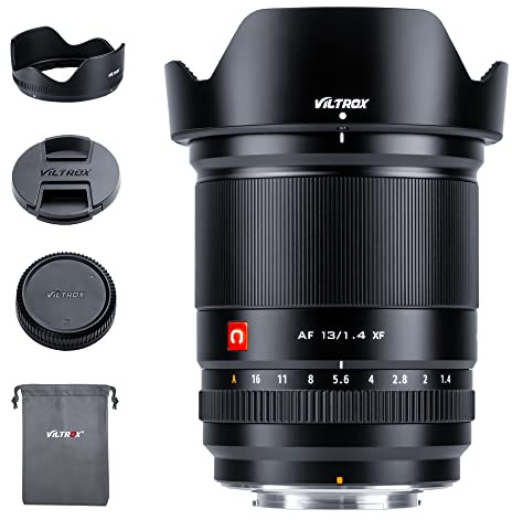 VILTROX AF 13mm F1.4 XF Objektiv für Fuji X-Mount, 13mm f/1.4 großer Blendenöffnung Ultraweitwinkel APS-C Festbrennweite kompatibel mit Fuji X-T5, X-T50, X-E5, X-T30 III, X-M5, X-H2, X-H2S, X-S20