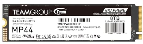 TEAMGROUP SSD Team MP44 M.2 8TB PCIe G4x4 2280