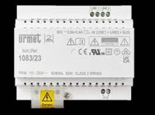 ECI ELETTROFORNITURE RICAMBIO ORIGINALE URMET ALIMENTATORE URMET 1083/23 SOSTITUISCE 1083/20A 1083/20 2 VOICE
