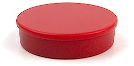 Neodym-Magnete, rund, rot, Durchmesser 30 mm, 5 Stück