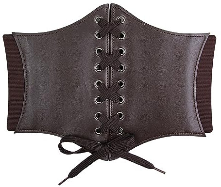 HANERDUN Damen elastischen Korsett | Schnürgürtel | Retro Gürtel | Tied Waspie Gürtel | Taille Hüftgurt | 2024 NEU