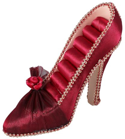 Kreativer Schmuckständer in High Heels Form aus Kunstharz, Organizer | Ohrstecker und Ringe, Sichtbar Aufgestellt, Dekorativer Aufbewahrungsständer, Stilvoll für Zuhause