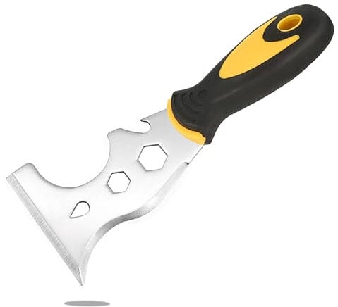 Scraper Tool, Stainless Steel 13 in 1 Painters Tool Remover Tool, Professional Multi Paint Stripper Tool Includes Paint Roller, Straight Scraper, Curved Scraper etc.