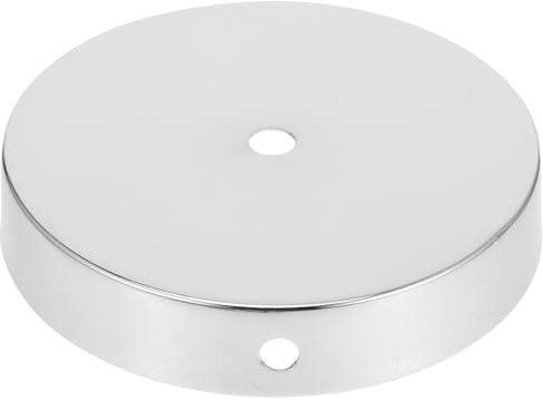 VOSAREA Iron Lamp Base Round Metal Table Lamp Base Weight Loader Floor Lamp Base DIY Light Parts Accessories for Home Decor Floor Round Desktop Lamp (4.56X4.56X0.98in)