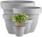 VR7 Versatile Flower Pots with Breathable Design Garden Pots for Outdoor/Indoor Use Plastic Plant Pots 50cm Modern Decorative Planters Grey