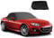 Halbgarage für Mazda MX-5 MK1 NA MK2 NB MK2.5 1989-2023, 300D Oxford wasserdichte Autoabdeckung UV-Schutz Staubdichte Abdeckung vor Sonne EIS Frost Schnee für MK1 NA MK2 NB MK2.5