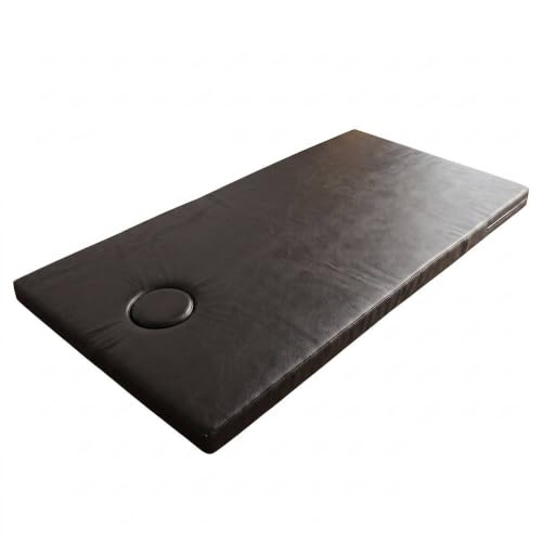 Kitama Thaimatte 200x100x8cm mit Gesichtsloch & Kissen - Massagematte | Feste Matratze für Thaimassage, Physiotherapie, Thai Spa & Yoga. Komplett-Set inklusive Kissen mit Gesichtsausschnitt