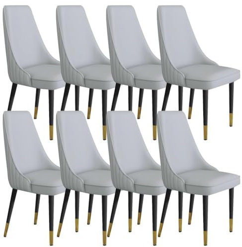 LHOONBB Ensemble de 8 Pieds en métal Robustes en Acier au Carbone pour Cuisine, Salle à Manger, Cuir Microfibre, salon, Bureau, salon, Salle à Manger, Cuisine, Chambre à Coucher