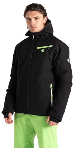 Dare2B Herren Mens Eagle Ii Jacket Skijacke, Schwarz, Grün, Flash, 3XL