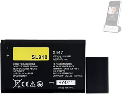 𝟮𝟬𝟮𝟰 𝗡𝗲𝘄 𝗨𝗽𝗴𝗿𝗮𝗱𝗲𝘀 HIGHAKKU Ersatzakku V30145-K1310K-X447 kompatibel mit Sie-Mens Gi-gaset SL910, SL910A, SL910H Telephone Replacement Battery V30145-K1310K-X447-0-HY, V30145-K1310-X447
