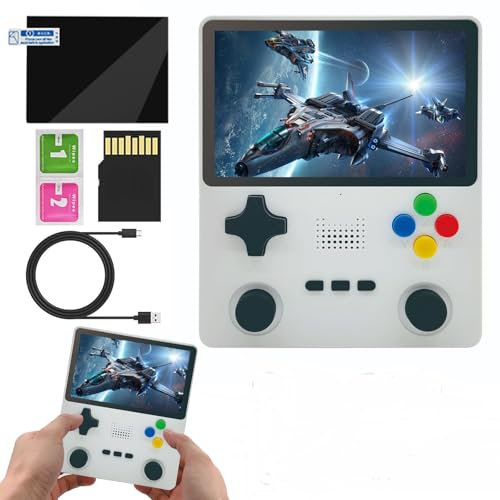 R39S Console Portatile Gaming, Console Retro Game Portatile con Sistema Emuelec Completamente Open Source, Schermo IPS Da 4 Pollici 10000+ Giochi Console Portatile Retrogaming