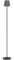 EGLO Stehlampe Fiorana, Eck Standlampe minimalistisch, schwarze Stehleuchte mit Lampenschirm in Cappuccino und Gold, Lampe Wohnzimmer mit E14 Fassung, H 140,5 cm