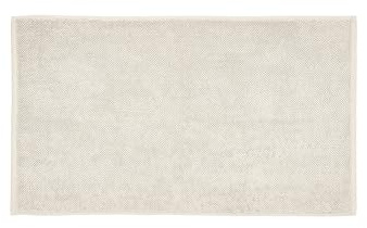 blomus Badematte -KAAVU- | Duschvorleger aus 100% Baumwolle | Farbe Moonbeam Beige| 60L x 100B cm | Badteppich für Dusche, Badewannen, WC Deko | Maschinenwaschbar