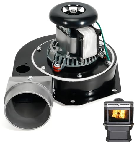 loosoo 80602 Combustion Exhaust Blower Motor Fan Assembly with Housing Compatible with US Stove & USSC Bay Front 5660, Vogelzang VG5770 VG5790, Ashley AP5660L AP5770 AP5710, King 5501S Pellet Stoves