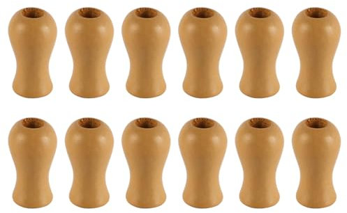 Laroal 12 Blind Cord Pull Ends Cord Ends Curtain Accessories Wooden Cord Tassels Suitable for Wooden Blinds Wooden Curtains