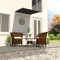 Markise, Klemmmarkise Einziehbar, Sonnenschutz für Fenster Terrasse Balkon, Balkonmarkise Fallarmmarkise Fenstermarkise,Anthrazit,100 x 150 cm