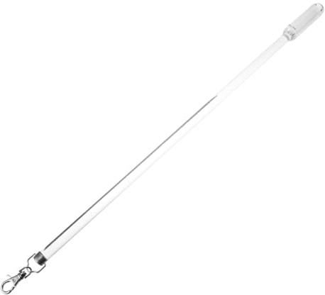 FUTUREORYY Baguette Tirage Rideau Pmma Transparent Tige Manuelle pour Tringles et Stores Accessoire Pratique pour Ouverture et Fermeture Faciles des Rideaux