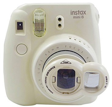 Forapid Instax Mini selfie Lens Close Up lente con autoritratto specchio per Fujifilm INSTAX mini 8 mini 7s & pellicola istantanea Polaroid 300 fotocamere (bianco)
