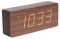 Karlsson Wecker Tube - Dunkles Holzfurnier, weiße LED - 21x9x4,5cm - Rechteck - Holzfurnier - Wecker für Schlafzimmer
