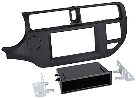 1-DIN Radioblende mit Ablagefach Kia Rio, schwarz