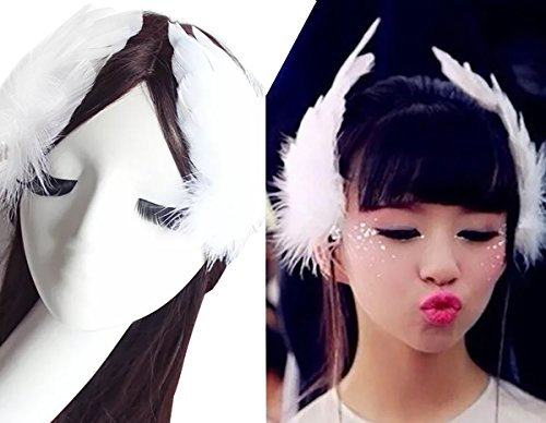 2 pcs Filles en forme de coeur Plume Pince à cheveux Coiffe fête Hairpin Barrettes A Cheveux accessoire cheveux mariage plumes