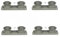 4x TOP ORIGINAL Gorenje Korbrollenhalter Schiene Korbrolle Spülmaschine 244489