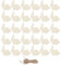 ABOOFAN Holz Hase Anhänger Holz Osterhase DIY Holzscheiben Basteln Bemalen Holzanhänger 30pcs Holz Häschen Geschenkanhänger Holz Osterschmuck Ostern Frühling Party Festival Hängende Dekoration