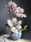 Tamseen 5D Diamant-Malerei Kreuzstich-Stickerei Orchidee Vase, Diamond Painting Strass Komplett Blume Pflanze, Strass Wandaufkleber Handwerk für Home Wanddekoration 30 x 40 cm