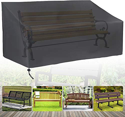 Outdoor furniture cover waterproof bench Covers 2 Seater Windproof Anti-UV outside seat covers for wooden garden furniture garden benches