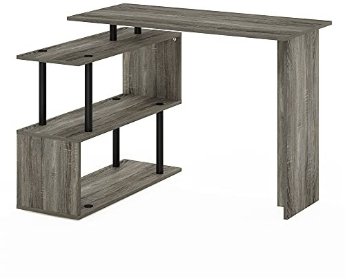 Furinno Moore Bureau D'Ordinateur Gaming pour Bureau À Domicile Ou Chambre, Chêne Français.