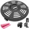 ALJ Air Fryer Tray for Ninja 4QT Air Fryers with Rubber Bumpers, 8.2 inch Upgraded Round Grill Pan Plate, Crisper Plate Replacement Parts for Ninja Foodi, Non-Stick, Dishwasher Safe