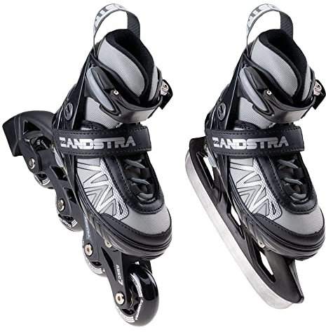 Zandstra 2-in-1 Schlittschuhe/Skate Combo Junior (verstellbar) - 33-36