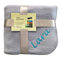 Schnoschi graue Fleece Kuscheldecke mit Namen Bestickt 170 x 130 cm Sofadecke Fleecedecke warme Decke