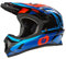 O'NEAL | Mountainbike-Helm Fullface | MTB DH Downhill FR Freeride | ABS-Schale, Magnetverschluss, übertrifft Robustes ABS | SONUS Helmet Split V.23 | Erwachsene | Blau Rot | Größe L