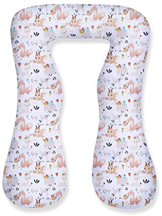 Amilian Schwangerschaftskissen zum Schlafen; Lagerungskissen; Körperkissen; Schwangere Kissen; Stillkissen Typ A; Seitenschläferkissen: Ink.Bezug; Baby, Pregnancy Pillow; mit abnehmbarem Kissenbezug