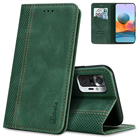 AKABEILA Étui pour Asus Zenfone 10/10Z/9 5G/9z Premium PU Cuir Flip Wallet Housse avec Fermeture Magnétique Béquille Fentes pour Cartes Folio Housse de téléphone Antichoc Vert