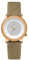 Kerbholz Holzuhr – Masterpieces Collection Merle Solar Vegan analoge Damenuhr, Solahruhrwerk, Gehäuse aus Olivenholz, Uhrenarmband aus reißfestem Papiermaterial, Ø 34 mm