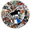 50 Stück Pferd Aufkleber Wasserflaschen Laptop Telefon Gitarre Skateboard Computer Koffer Fahrrad Pferdekopf Vinyl Stickers Wasserdicht Ästhetisch Aufkleber für Jugendliche Kinder Erwachsene