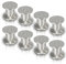 Gimisgu Aluminium Möbelfüße 8er Set,Runde Möbelfuß Sockelfuß,Höhe 60mm,Höhenverstellbar:15mm,Belastbar bis 250 Kg,Geeignet für Sofa, Bett, Nachttisch, Schrank